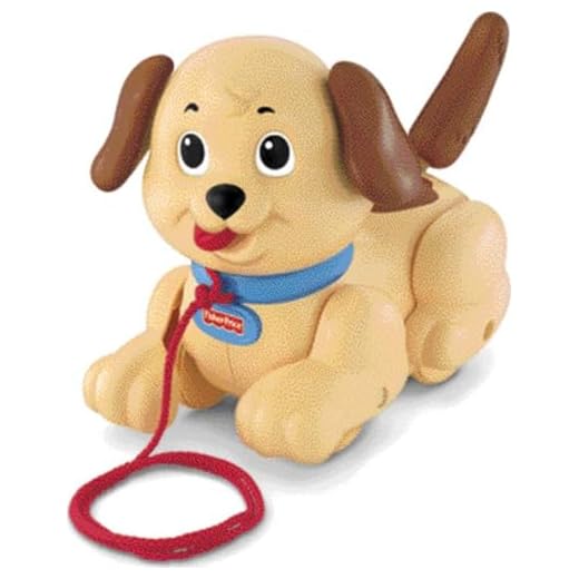 FIsher-Price Lil' Snoopy, dog-themed pull toy for walking infants and toddlers