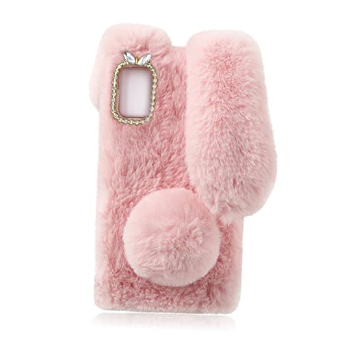 Coque de téléphone forme de lapin peluche douce g Stylus design ergonomique