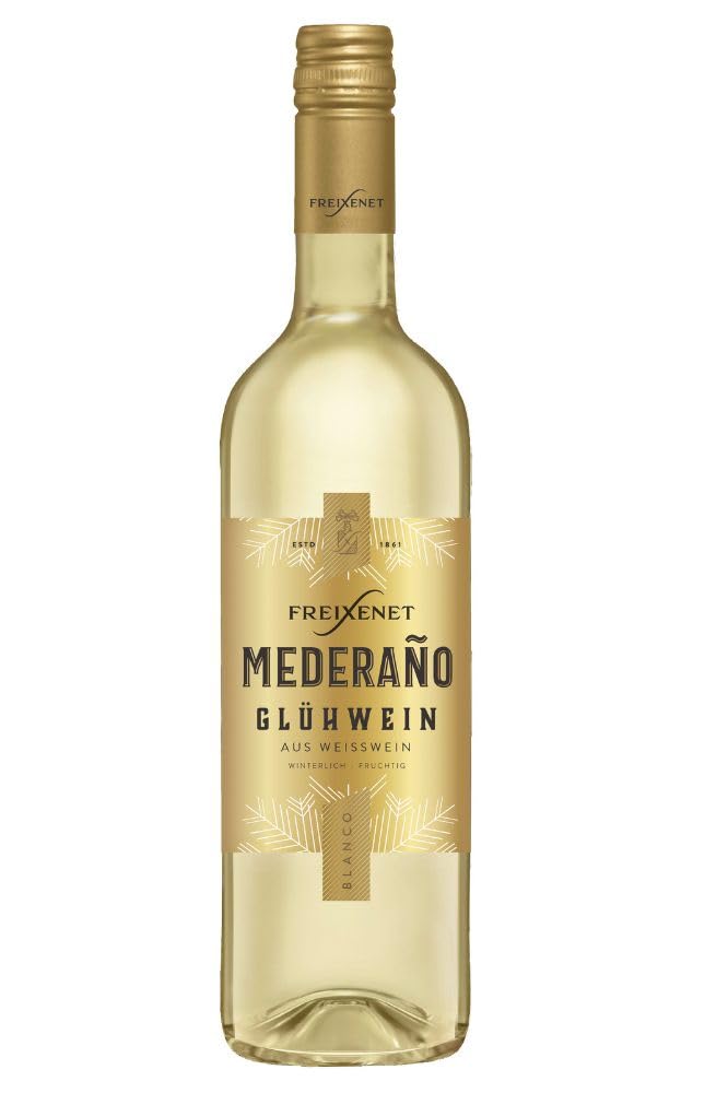 Freixenet Mederaño Glühwein Weiß (6 x 0,75 l) - fruchtig-süß-intensiver Glühwein; heißer Genuss im Advent, an Weihnachten, oder der kalten Jahreszeit