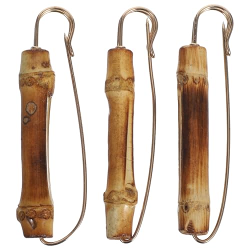 Oatipho Broche De Bambú Vintage Para Mujer Y Hombre Juego De 3 Unidades Imperdible De Seguridad Para Suéter Abrigo Chal Y Bolso Accesorios De Moda Ligero Y Natural Oatipho Broche De Bambú Vintage Para Mujer Y Hombre Juego De 3 Unidades Imperdible De Seguridad Para Suéter Abrigo Chal Y Bolso Accesorios De Moda Ligero Y Natural