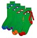 Teenage Mutant Ninja Turtles Tmnt Mask Crew Socks (Set of 4 Pairs)