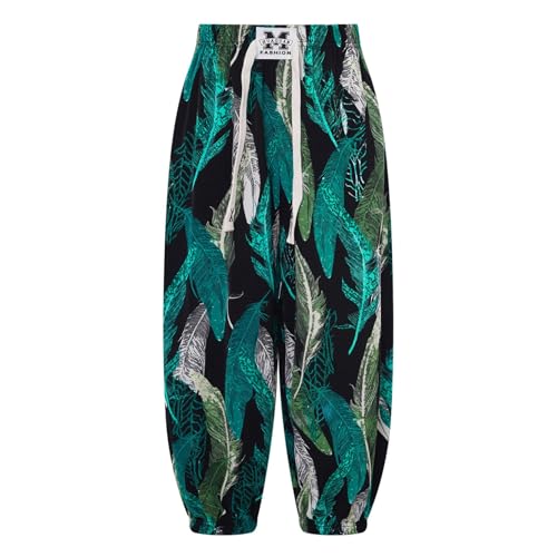 Kids Girls Summer Hippy Boho Harem Pants Boys High Waist Hip Hop Jazz Street Sports Baggy Trousers