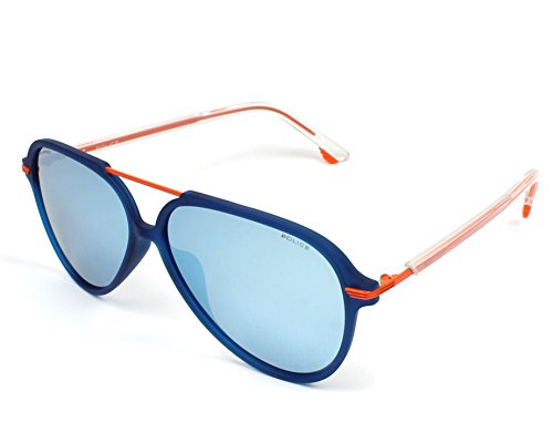 Police sunglasses Drop 2 (SPL-582 Z80X) Transparent Blue - Orange - Grey polarised with Silver mirror effect lenses - Main Image