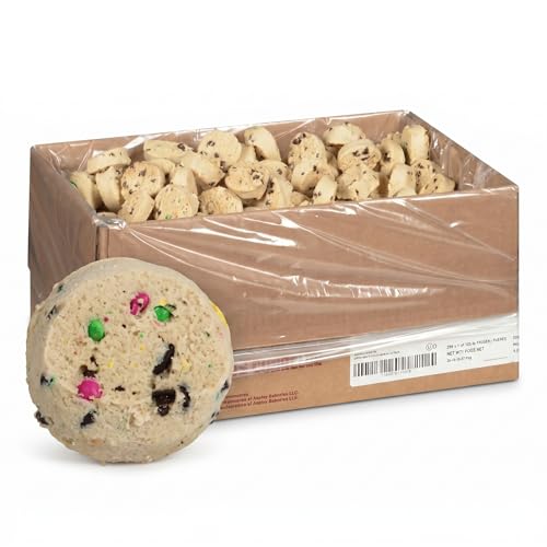 Otis Spunkmeyer Rainbow Chip Cookie Dough with Candy Pieces, Pre-portioned Frozen Dough, 1 oz (320 Count)