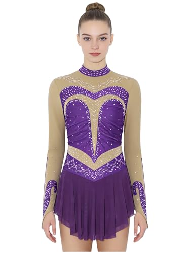Vêtement performance en compétition inhzoy léotard de danse et gym pour gala femme