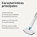 Imagen de Amazon Basics Mopa a Vapor para Limpieza de Suelos Duros con Depósito de 450ml