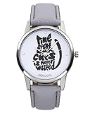 JSDDE orologi fashion Orologio da polso da donna Cute Gatto modello orologio da donna PU Pelle Bracciale Orologio al Quarzo