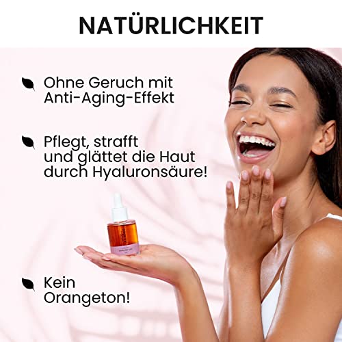 VENICEBODY Hyaluronic Self Tan Drops (30ml) Selbstbräuner Gesicht – Selbstbräuner-Konzentrat zum Mischen in die… - Image 6