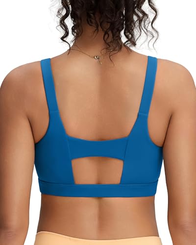 Image of RUNNING GIRL Sports Bra for Women High Support, Molded Cup Supportive High Impact Sports Bras with Sewn in Pads