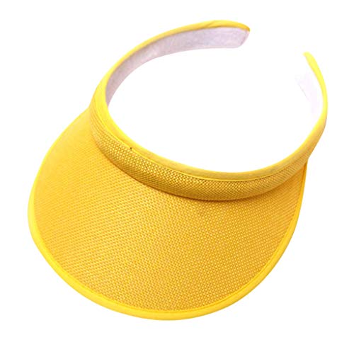 Womens Sun Visor Hat Stretch Headband Visor Sport Wear Athletic Elastic Visors Cap Sun Cap Outdoor Travel Beach Caps