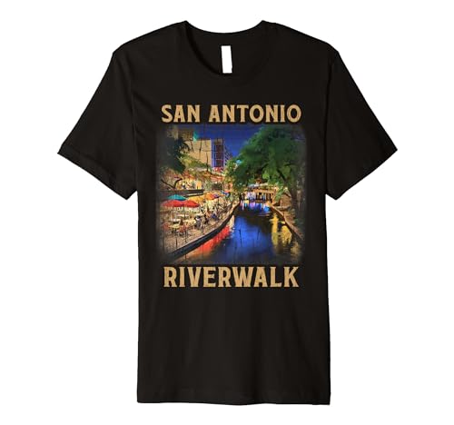 Retro San Antonio Riverwalk Shirt Vintage Texas River Walk Premium T-Shirt