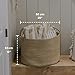 OrganiHaus Large Woven Storage Basket for Blankets and Toys 20