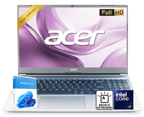 Image of Acer Aspire Lite 15.6 inch FHD Business Laptop • 2026 Edition • Intel Core i7-1255U up to 4.7GHz • 64GB RAM • 1TB SSD • Backlit Keyboard • Wi-Fi 6 • Iris Xe Graphics • Webcam • Windows 11 Pro
