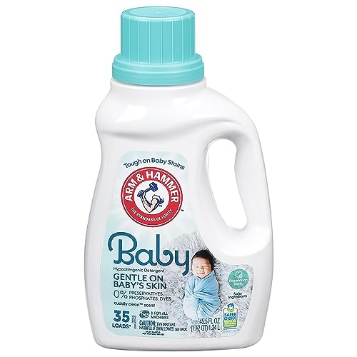 Image of Arm & Hammer, Baby Hypoallergenic Cuddly Clean Scent Detergent, 45.5 Ounce
