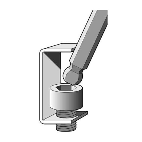 Miniatura 4 de Eklind Tool 90108 - Destornillador hexagonal de bola (allen) - Juego de 8 piezas SAE en pulgadas tamaños .050-532