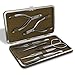 Produktbild Suvorna Professional Manicure Set, 7-teilig, Edelstahl, Nagelknipser, Nagelhautknipser, Nagelschere, Nagelreiniger, Nagelhautschieber und -schneider, Pinzette und Nagelfilter