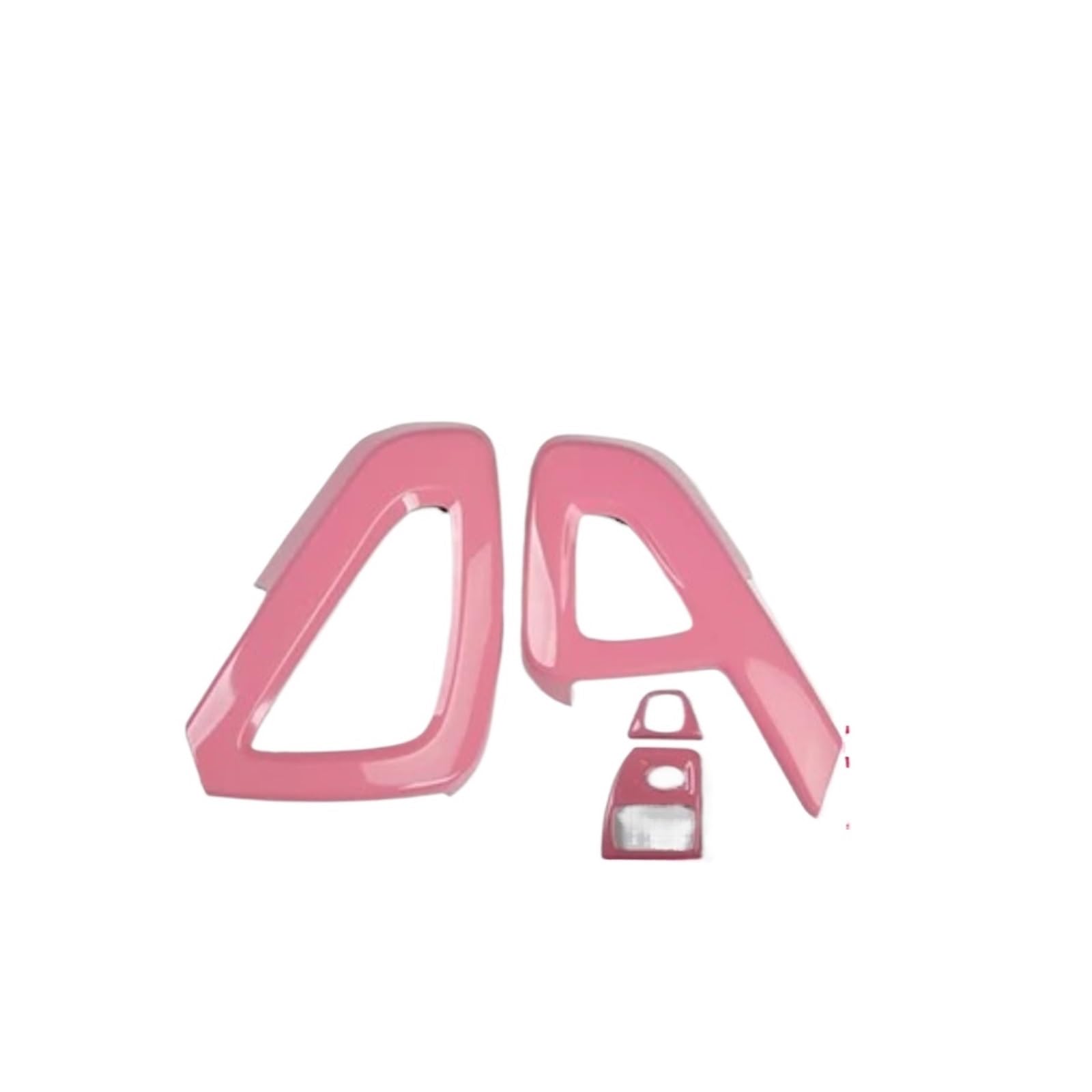 Interior Trim for Smart 451 for Fortwo Car Interior Decoration Products ABS Protective Shell Pink Sticker Car Modification Accessories Auto Central Inner(Door armrest B)