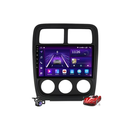 Radio 2 DIN Android 15.0 para Dodge Caliber 2009-2013 con pantalla de 9 pulgadas y conexión 4G WiFi