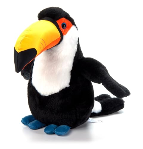 Image of The Petting Zoo Toucan Stuffed Animal Plushie, Gifts for Kids, Wild Onez Wildlife Animals, Bird Plush Toy, 12 inches