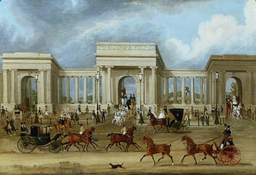 Toile murale abstraite Hyde Park Corner finition premium