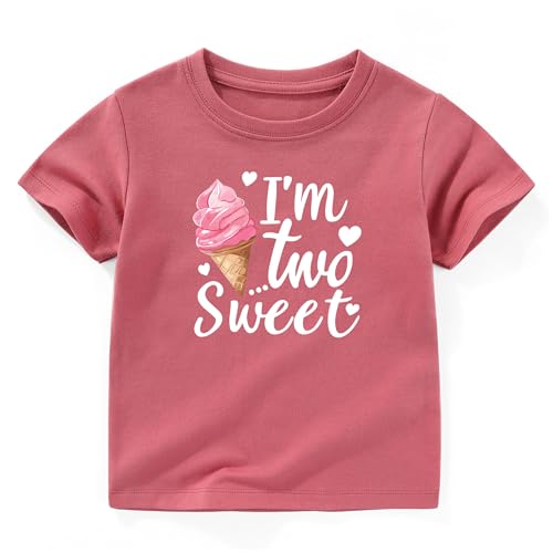 Image of Two Sweet Birthday Outfit Girl 2nd Shirts 2 Year Old t Shirt