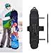 Kdjuope Snowboard Protection Snowboard Sleeve with Shoulder Straps with Binding on Carrying Snowboard Bag for Travel Ski Storage Case, Length 138cm