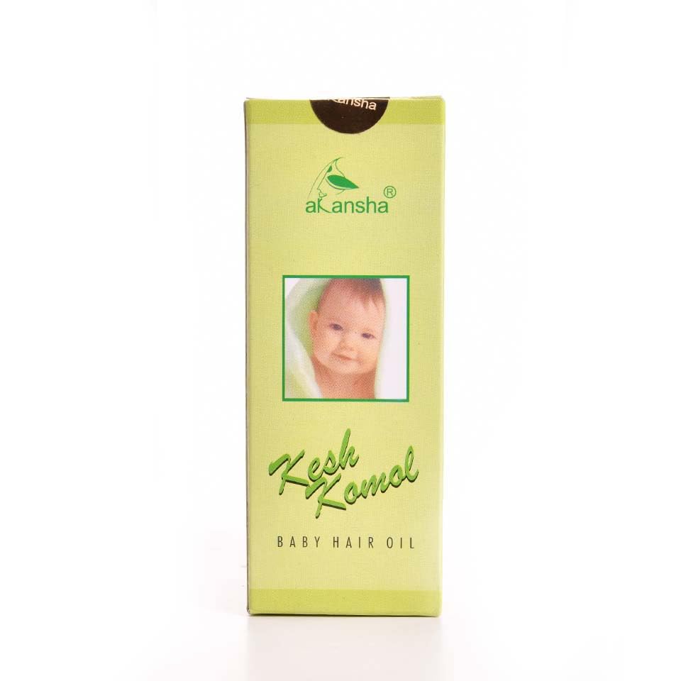 AKANSHA Keshkomol Ayurvedic Natural Hair Nourishing Baby Hair Oil (0-12 years) (100ml)-picture-1