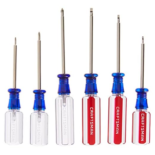 CRAFTSMAN Small Screwdiver Set, 6-Piece Jewelers Set (CMHT65043)