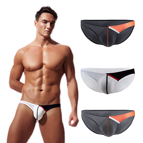 Men's Bikini Ice Silk Underwear Classic Low Rise Briefs