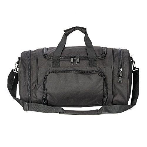 Military Tactical Duffle Bag Gym Bag for Men Travel Sports, Black, Size Middle