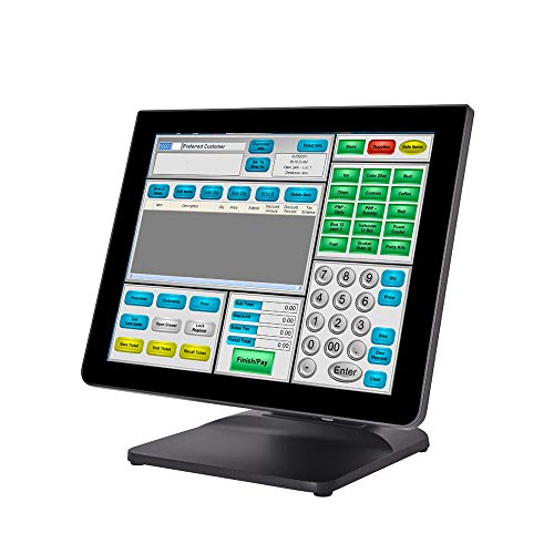 Image of PBM AGT-990A, 15 inch All-in-one Touch POS Terminal,Black,Magaluma,Intel Celeron Processor J1900 (2M Cache, up to 2.42 GHz),DDR3L 1333 4GB,SSD 64G