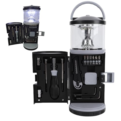 Lanterne de camping LED avec kit outillage et lampe secours pour randonnée