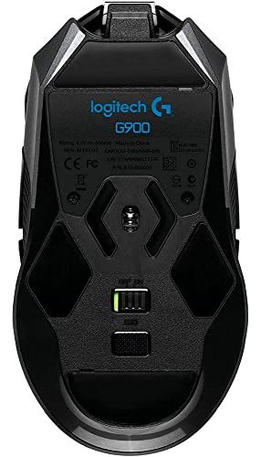 Logitech Ambidextro G900 RF Wireless USB-Black 12000DPI Optical Mouse RF Wireless (USB Pressed Buttons Kit for Desktop/Laptop) - Image 5