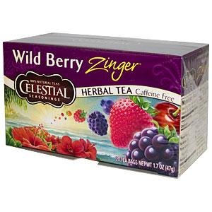 Celestial Seasonings Herb Tea Wild Berry Zingr 20 Bag (Pack of 6)