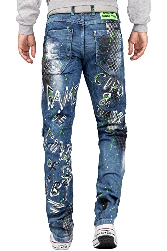 Cipo & Baxx Jeans da Uomo CD591-bans Blu W30/L34
