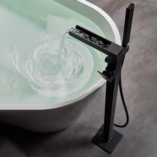 Robinet de baignoire pour baignoire îlot éliminant les éclaboussures gris mat