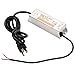 SingPad 24 Volt DC Waterpoof LED Power Suppply Driver Transformer with 3-Prong Plug, 60Watt IP67 Driver for Outdoor Use