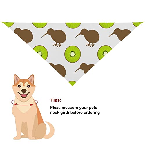 Funnystar Kiwi Birds And Fruit Dog Bandana Pet Triangle Scarf Adjustable Cat Bibs Kerchief For Small Medium Large Pets #TOP4