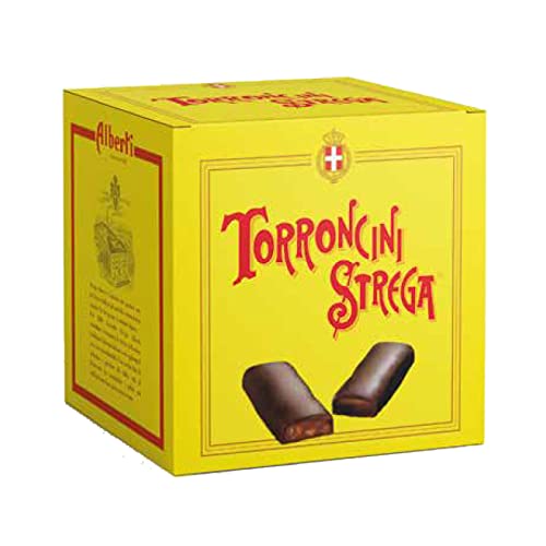Mignon Strega - Juego de 12 pequeños torros de acero inoxidable con chocolate de fondo, ideal como regalo o para compartir con amigos, amigos y personas.