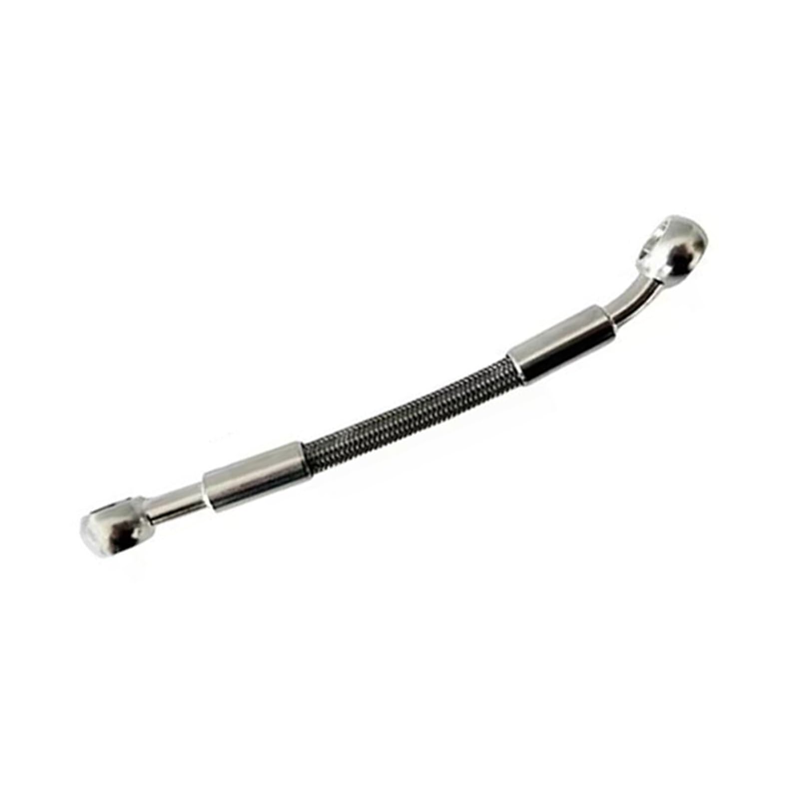 Motorbike Brake Line Motorcycle Accessories 30cm-50cm Stainless Steel Braided Fuel Oil Pipe Brake Line Hose 10mm Banjo 0°-28°(100cm)
