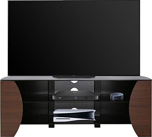 Homeology TIVOLI - Mueble de TV con pantalla plana de nogal, hasta 50 pulgadas