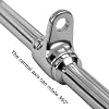 Cable Machine Attachment, Straight Bar with Double D Handles, Revolving Tricep Press Down Bar with Non-Slip Handles, Fitness Machine Accessories