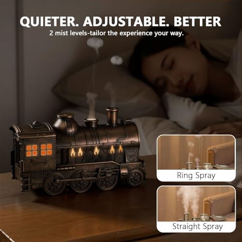 Difusor aromático eléctrico 300 mL diseño tren vintage miniatura 3