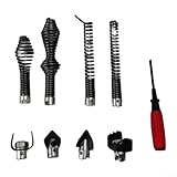 Photo Gallery gdfnmogo kit da 9 pezzi per la pulizia degli scarichi con coclee per cavo c8 in acciaio al manganese, accessori per dragaggio per tubi di dragaggio da 5/8 pollici, compatibile con utensili drain snake Photo Gallery gdfnmogo kit da 9 pezzi per la pulizia degli scarichi con coclee per cavo c8 in acciaio al manganese, accessori per dragaggio per tubi di dragaggio da 5/8 pollici, compatibile con utensili drain snake