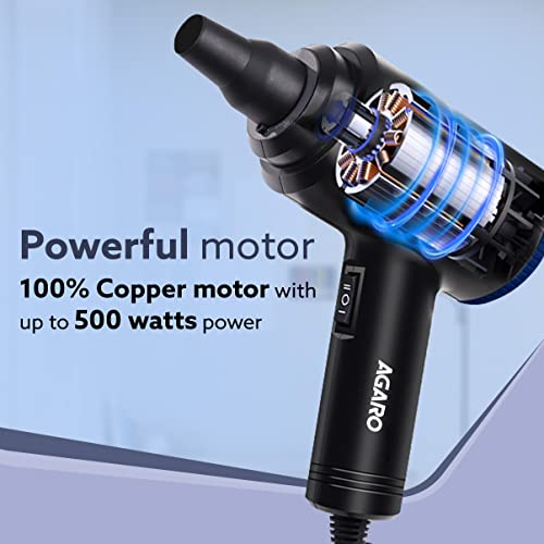 AGARO Compressed Air Duster,Air Blower, Powerful 48000 RPM, Variable Speed, Copper Motor, Air Spray/Blower for Electronics & Inflatables, Dust Cleaner for Computer, Laptop, Home, Car & Office, AD1719 - Image 4