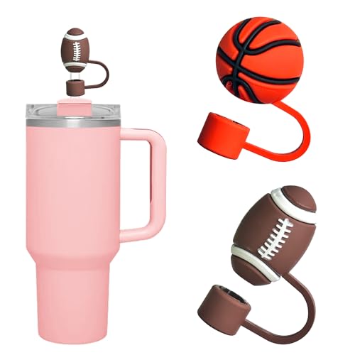 WELTAZ 2 Pack Straw Covers Compatible with Stanley 14oz&20oz&30oz&40oz Tumbler, Cute Cover For Stanley Straw 10mm