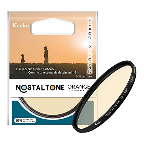 Filtre effets doux Kenko Nostaltone Orange 82mm en verre optique fabriqué au Japon