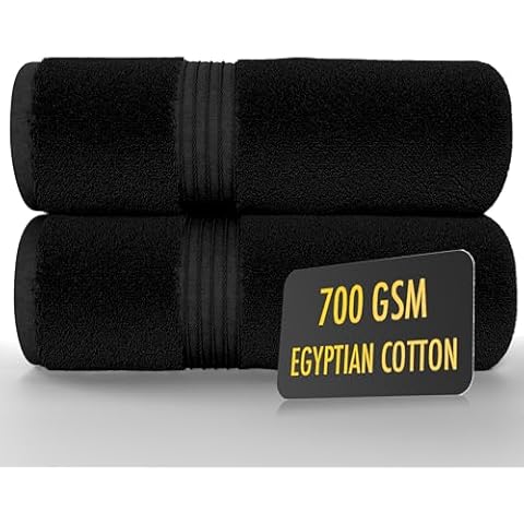 ALSAP Super Absorbent Egyptian Cotton Bath Towels Set Cover
