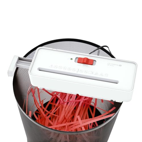 Funzione di scrittura efficiente: Olympia PS 16 Pro trita fino a 6 fogli contemporaneamente e funziona in modo affidabile come distruggidocumenti per l'uso quotidiano a casa.