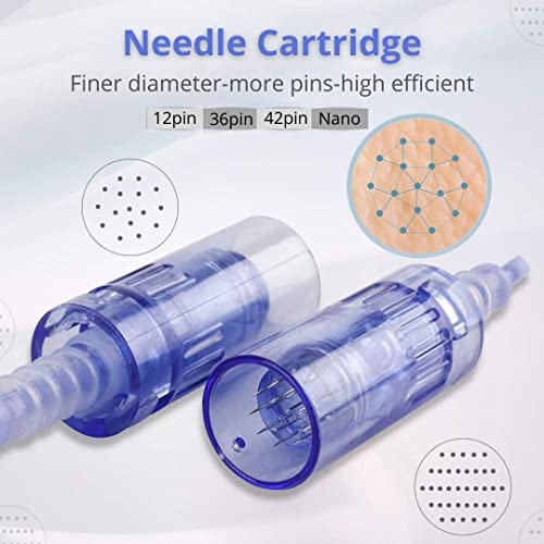 Dr. Pen Ultima A6 Professional Kit - Authentic Multi-Function Wireless Electric Beauty Pen - Skin Care Kit For Face And Body - 12Pins X2 (0.25Mm) + 36Pins X3 (0.25Mm) Cartridges #TOP7